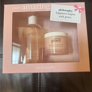Philosophy Pink Moisturizer & Body Oil Set
